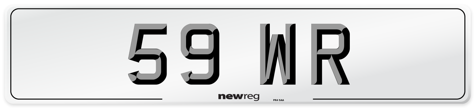 59 WR Number Plate from New Reg